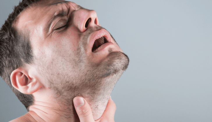 Man with Laryngeal Fracture