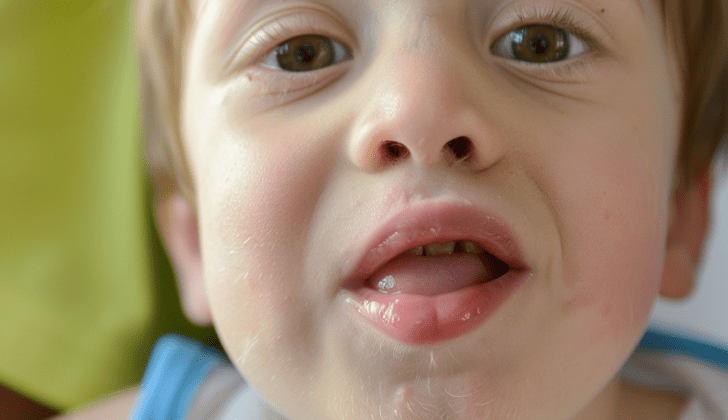 Child with Congenital Unilateral Lower Lip Palsy