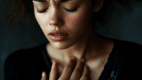 Tachypnea, woman who is breathing fast